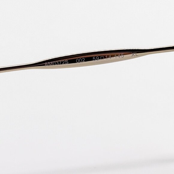 NEW ALEXANDER MCQUEEN AM0372S 002 PILOT GOLD SUNGLASSES ALEXANDER MCQUEEN - Picture 10 of 13